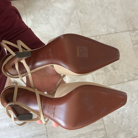 LIKE NEW Saint Laurent Tom Lace Up Pump in Trench size 39 - Picture 6 of 8